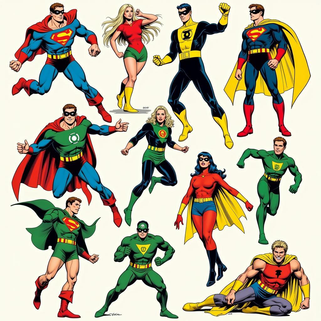 Gil Kane's Superhero Illustrations: A Study in Dynamism