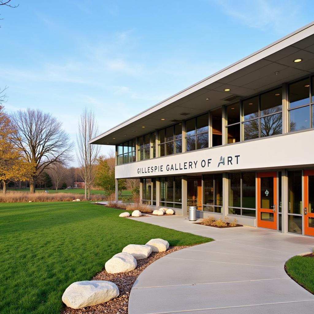 Gillespie Gallery of Art Exterior: A stunning image capturing the architectural beauty of the gallery building.