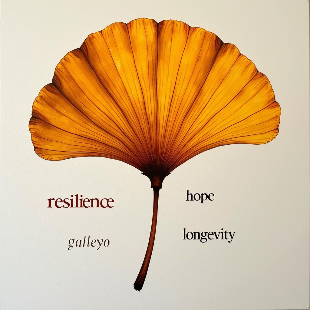 Ginkgo Leaf Symbolism in Art: Resilience, Hope, Longevity