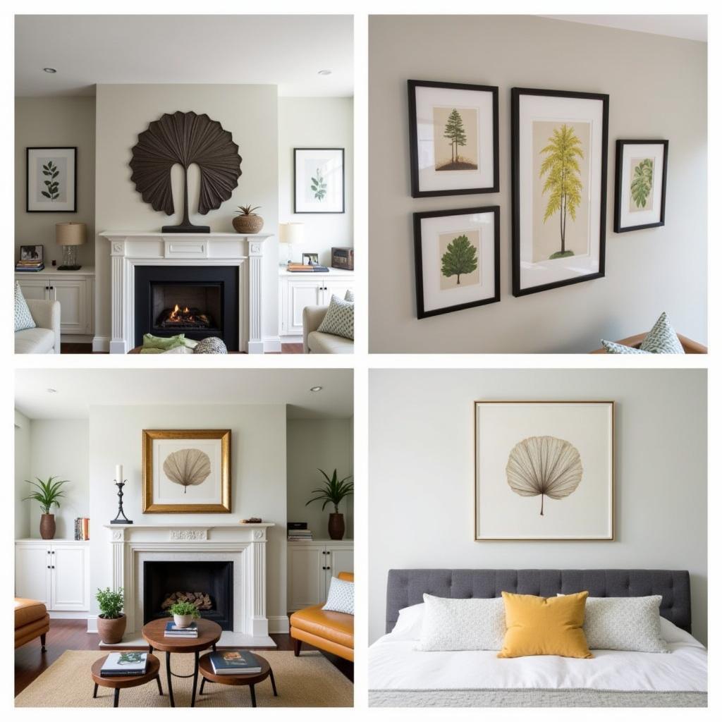 Ginkgo Wall Art Placement Ideas: Living Room, Bedroom, Hallway