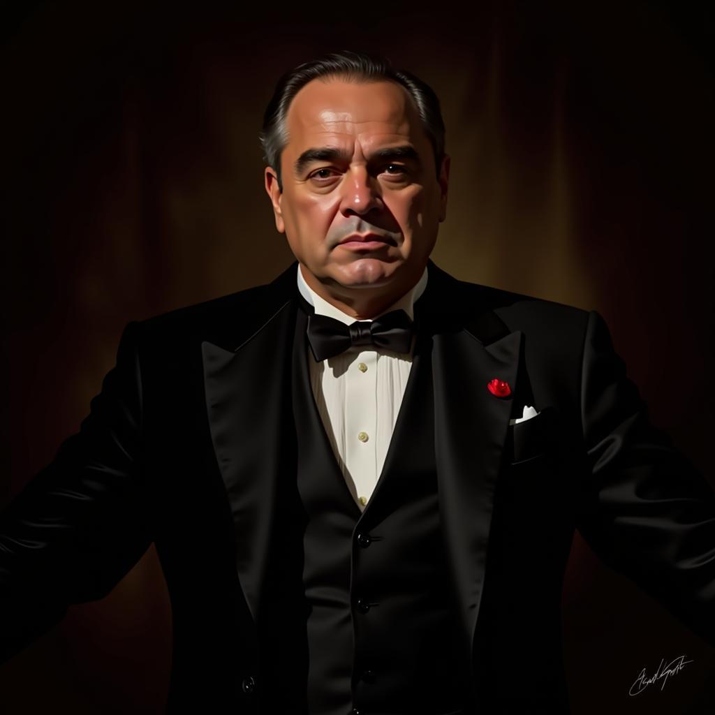 Godfather Digital Art Portrait