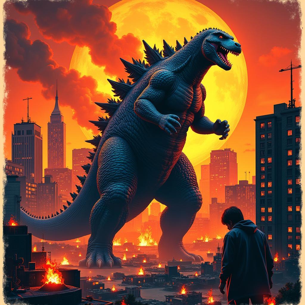 Godzilla Art Print: Classic Movie Poster