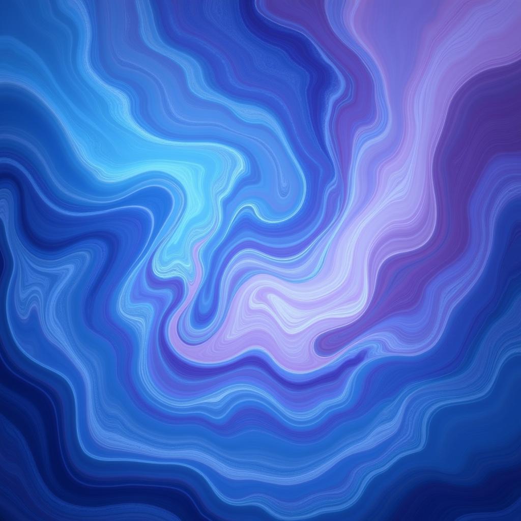 Good night art: Abstract patterns in calming blue and purple hues.