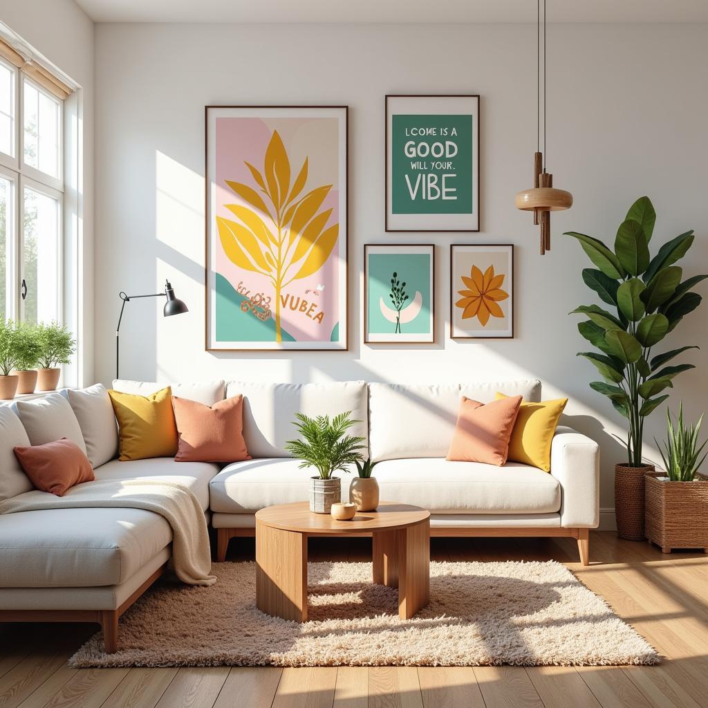 Good Vibes Art in Home Decor