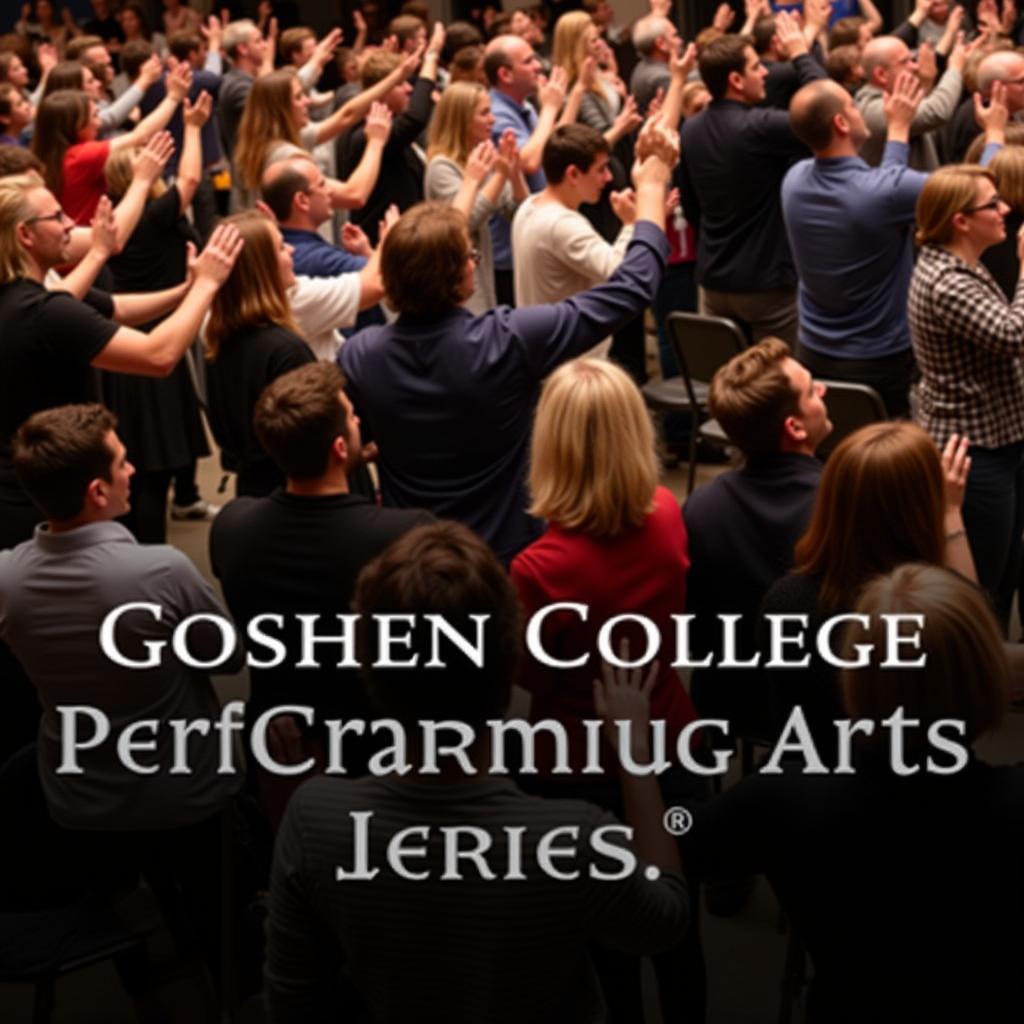 Goshen College Performing Arts Series Audience Applauding