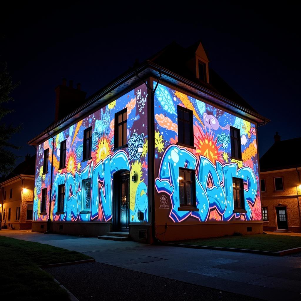 Graffiti Cool Art Digital Projection