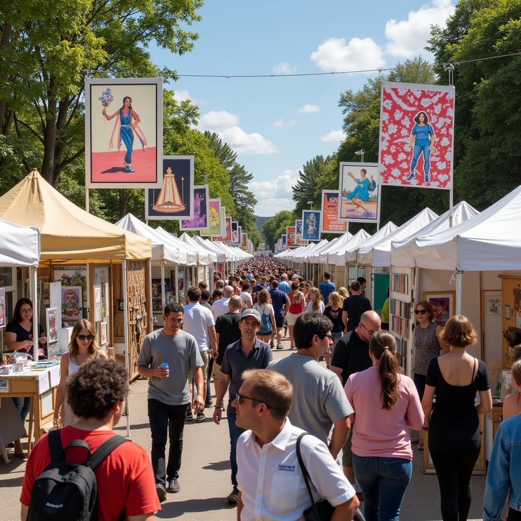 Vibrant Art Displays at the Grand Ledge Island Art Fair