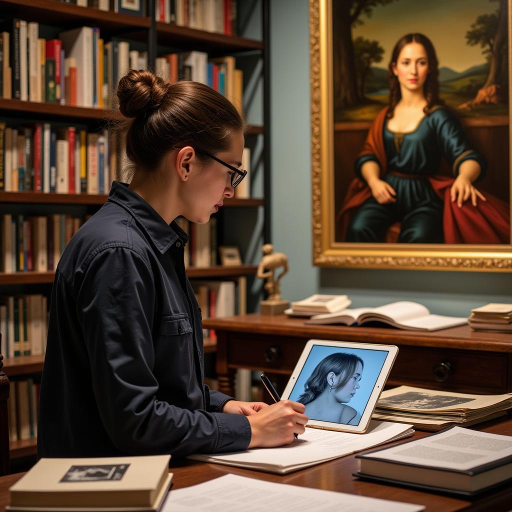 Greenville Art Museum Curator at Work