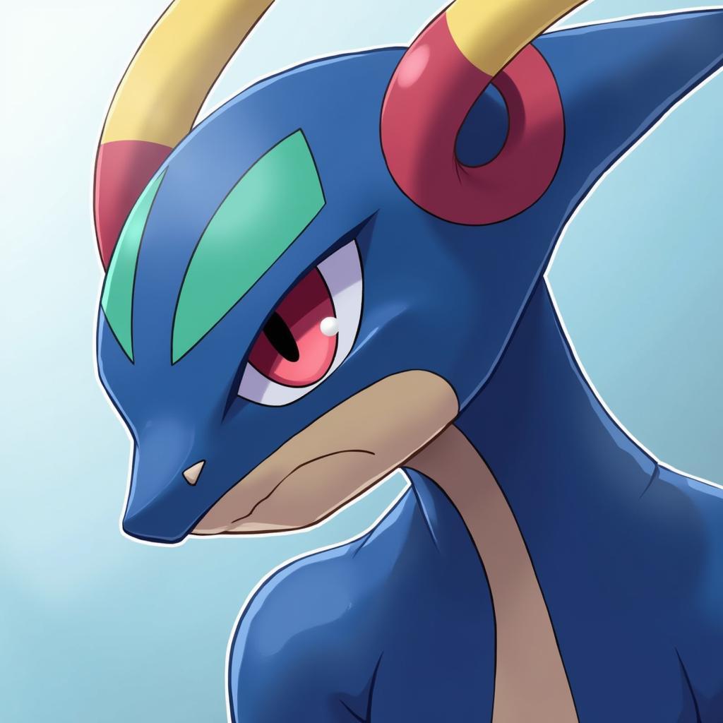 Greninja Alt Art - Close-Up Portrait