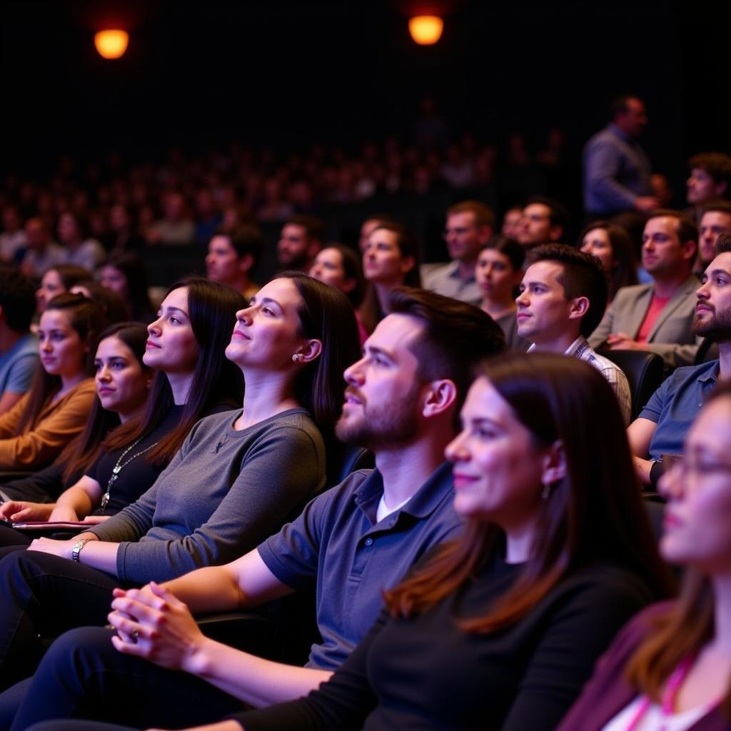 Audience members enjoying a show at the Guilderland Performing Arts Center