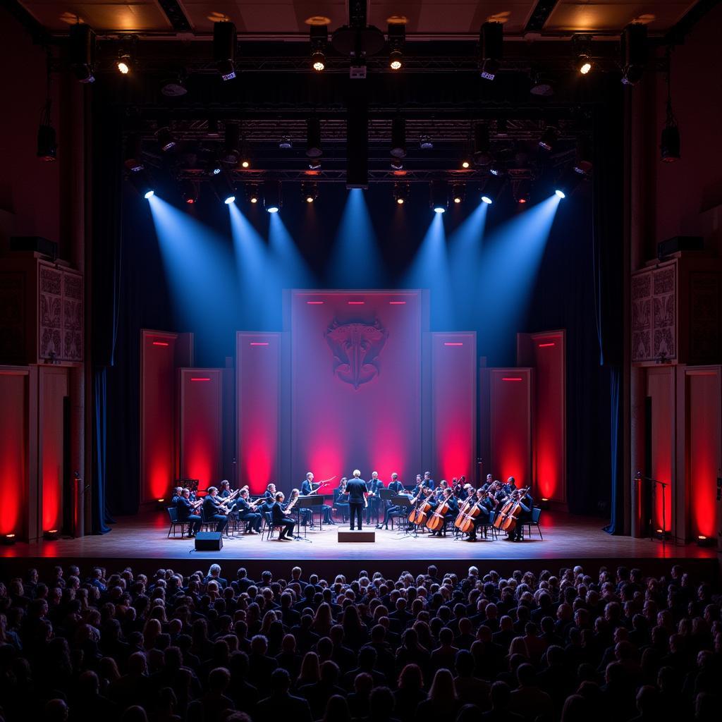 Guilderland Performing Arts Center stage during a captivating performance