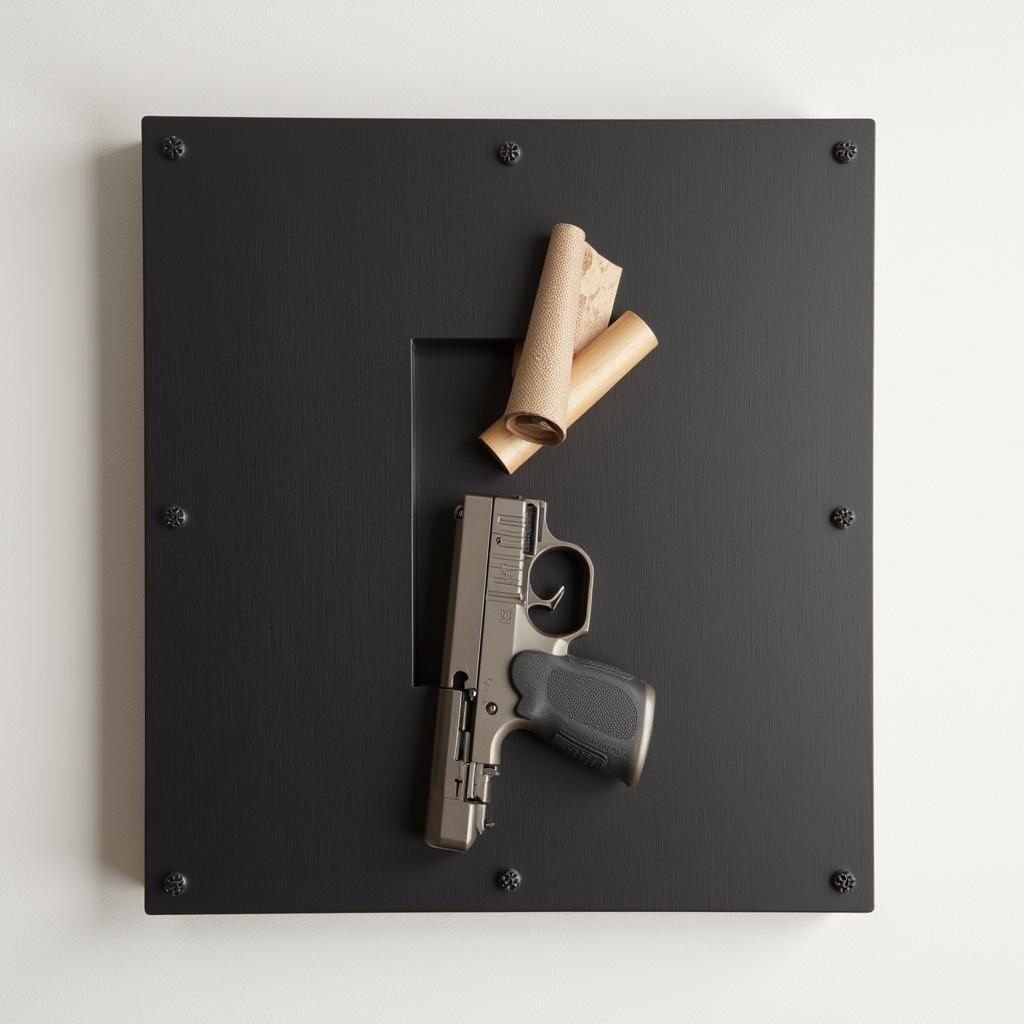 Gun Safe Wall Art Modern Design