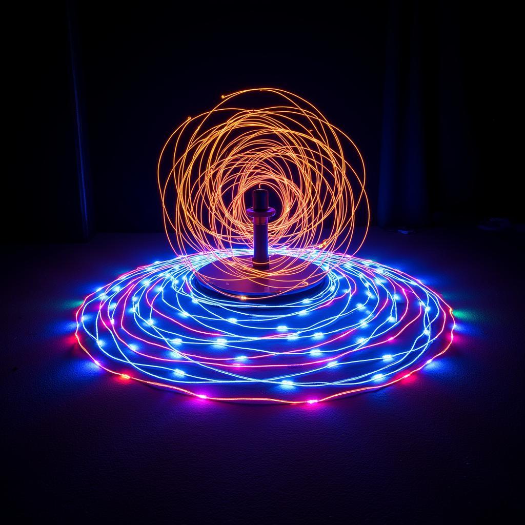 Gyroscope Art Light Painting Photography Example