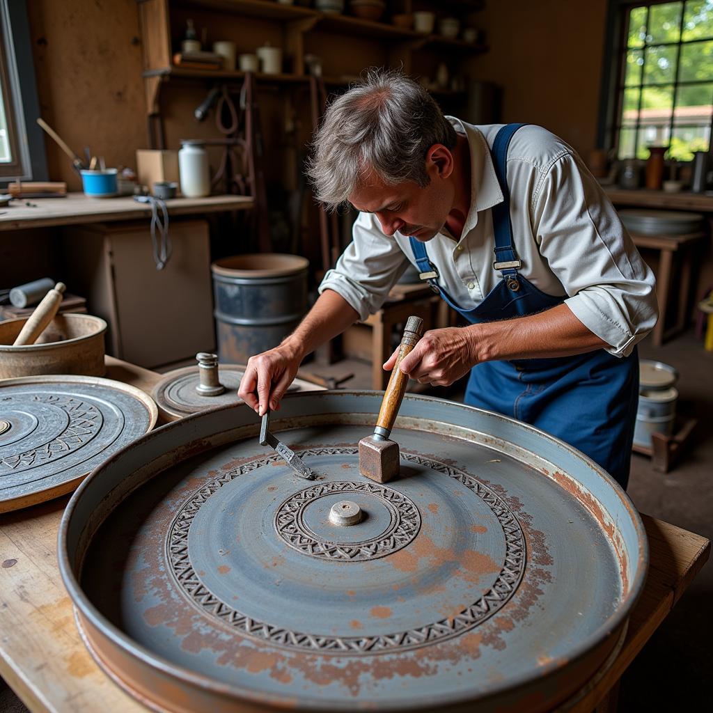 Haitian Steel Drum Art Creation Process