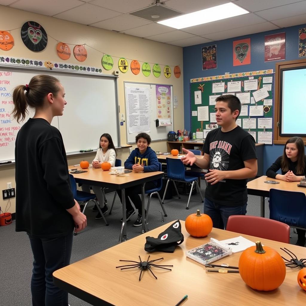 Exploring Poetry with Halloween Themes