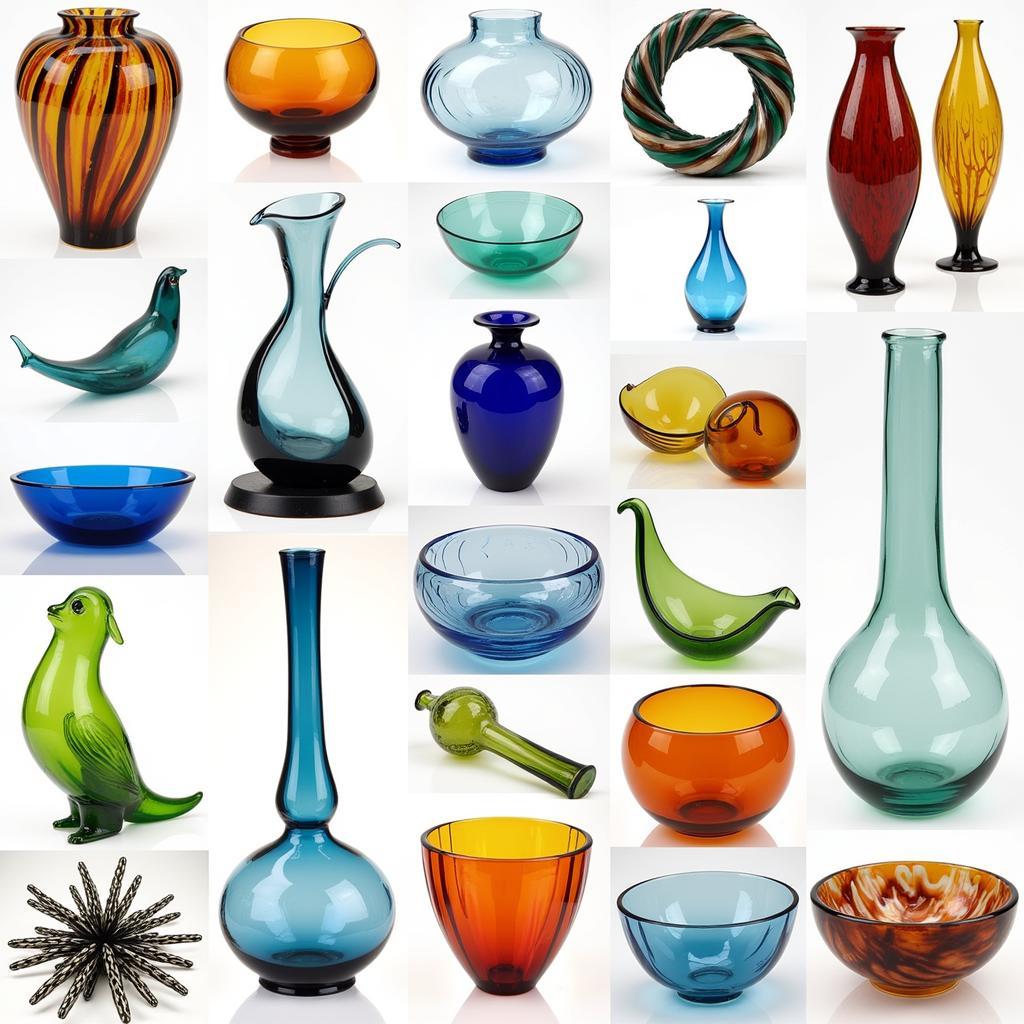 Hand Blown Glass Sculptures and Objects