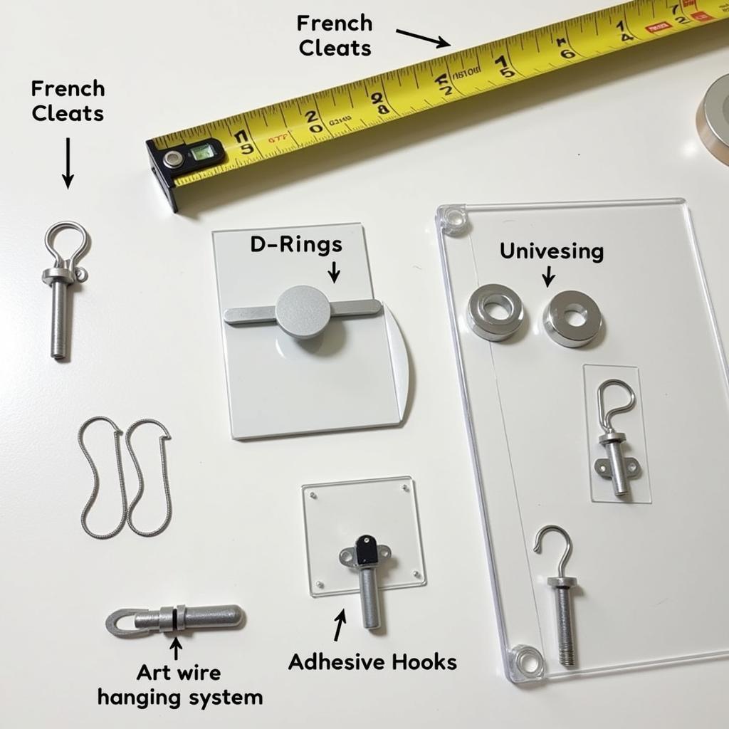 Acrylic Art Hanging Hardware Options