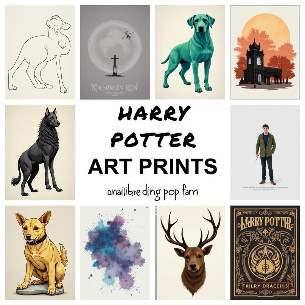 Different Styles of Harry Potter Art Prints