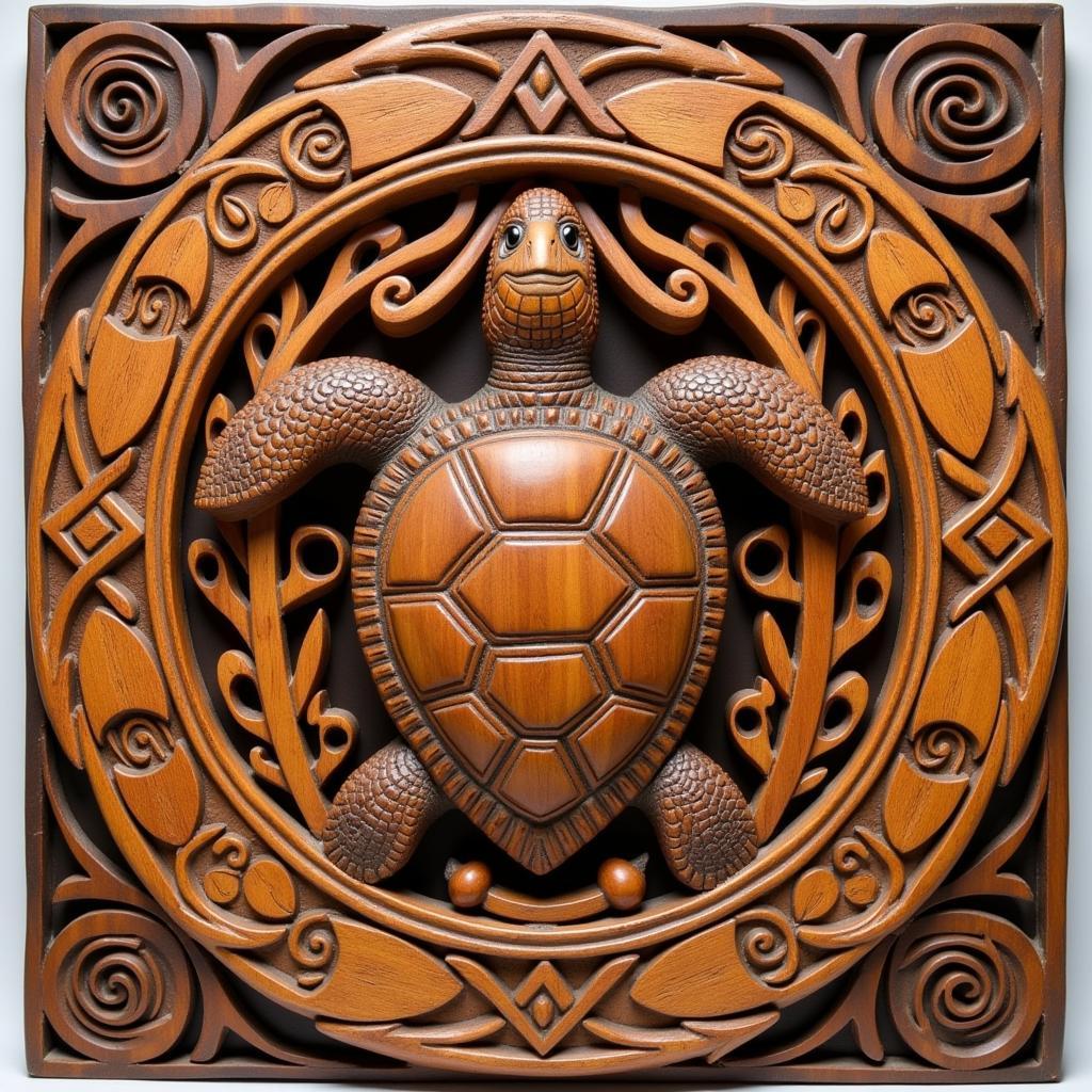 Hawaiian Wall Art Featuring Honu Turtle Symbolism