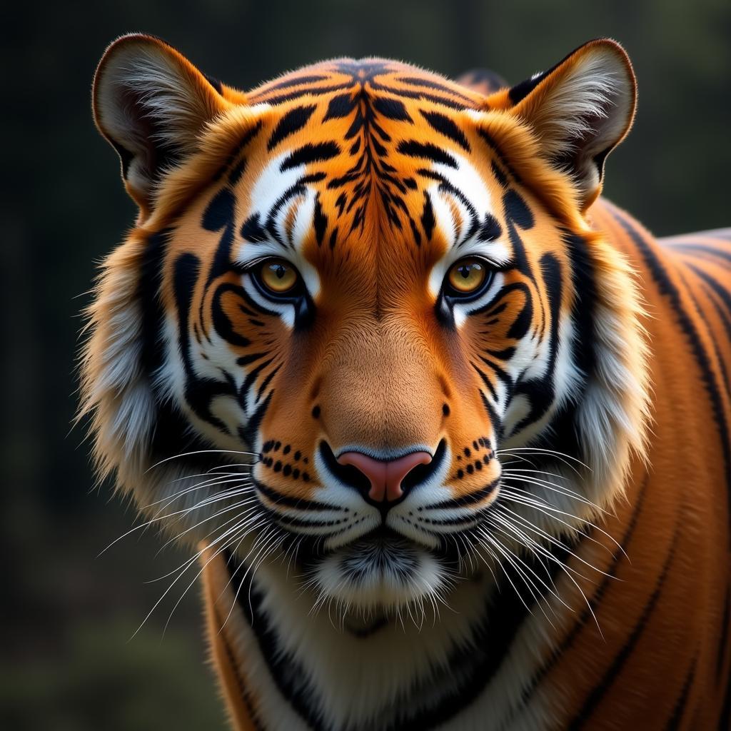 HD Zoo Art: Bengal Tiger Portrait