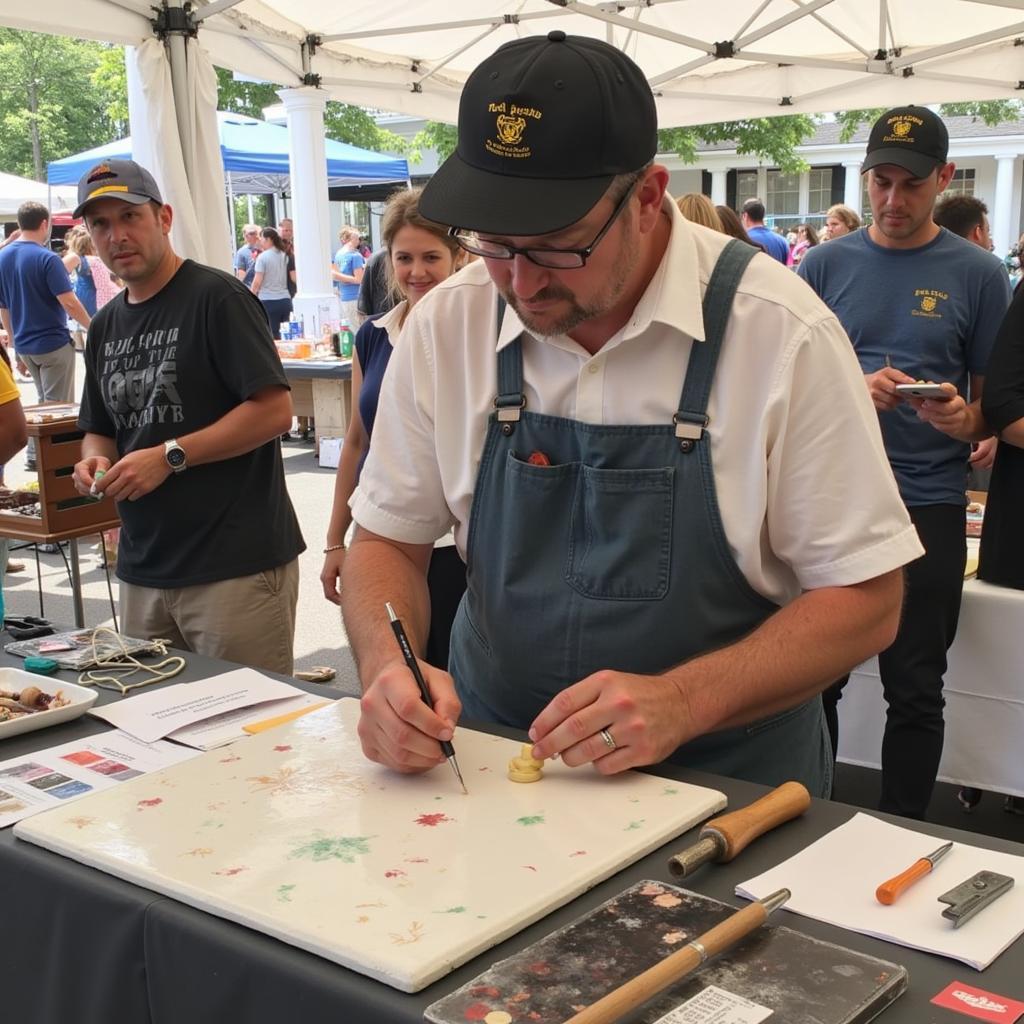 Artist Demonstration at Hilton Head Art Festival