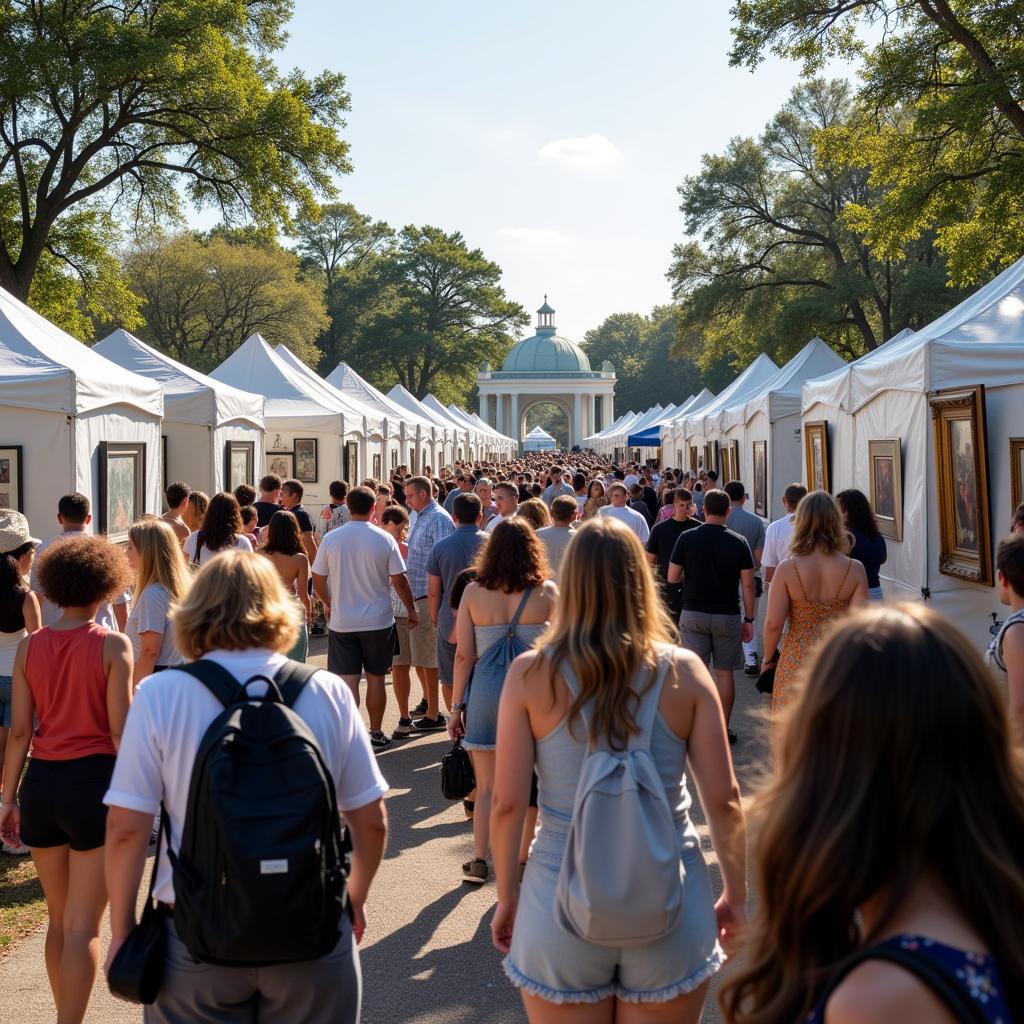 Attendees at Hilton Head Art Festival