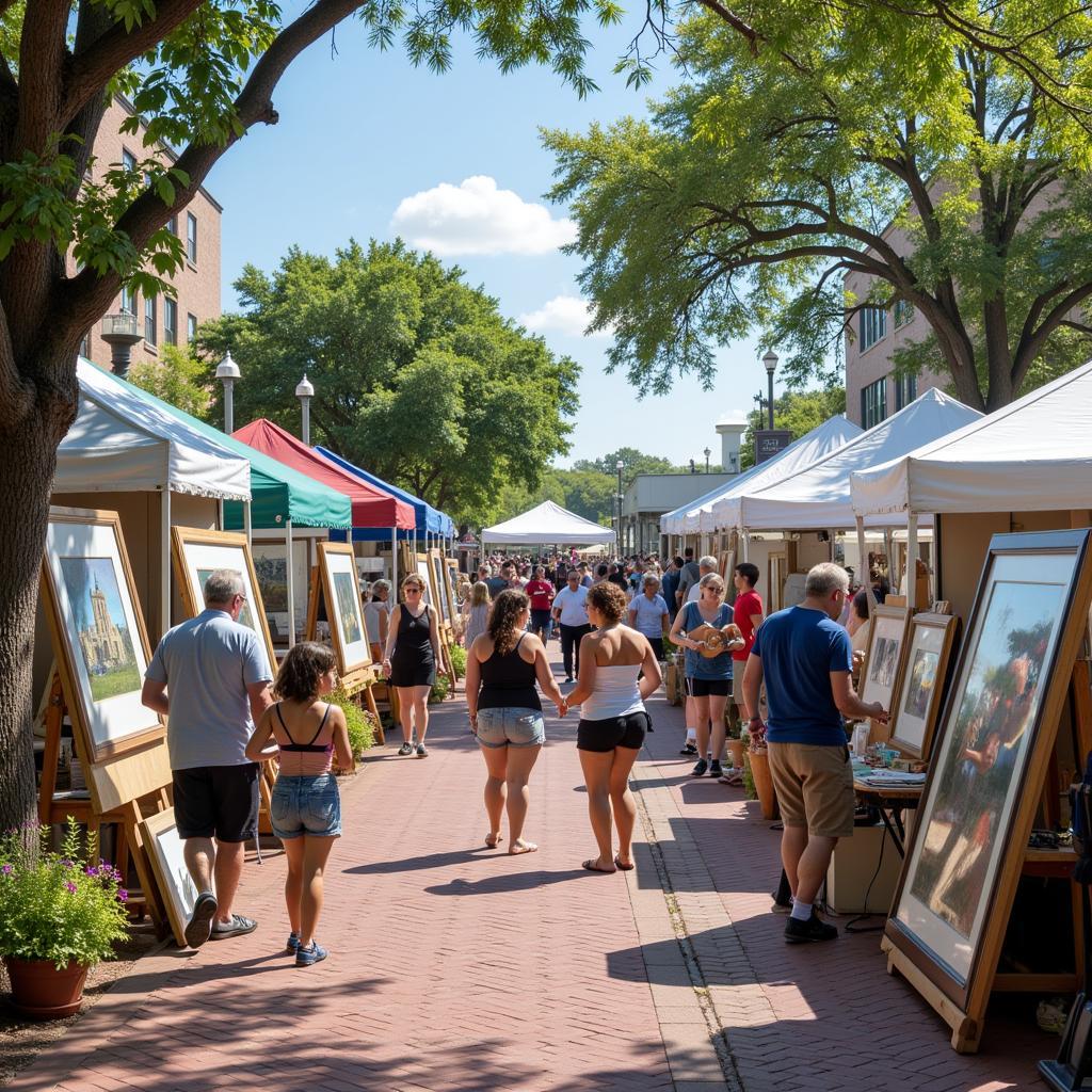 Hilton Head Art Festival Scene