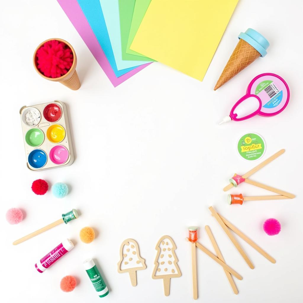 Ice Cream Craft Supplies and DIY Kit: Essential Materials for Creative Projects