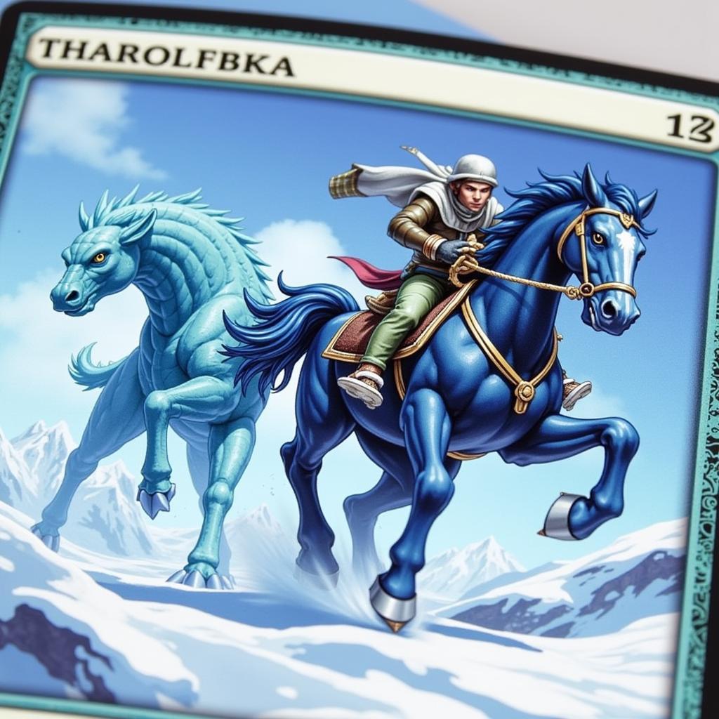 Ice Rider Calyrex VMAX Alternate Art: Dynamic Composition