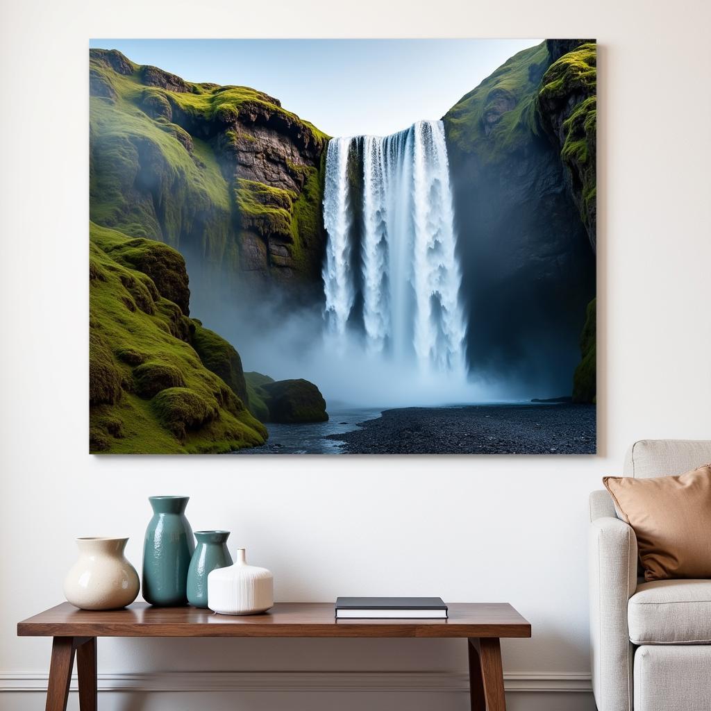 Iceland Waterfall Wall Art