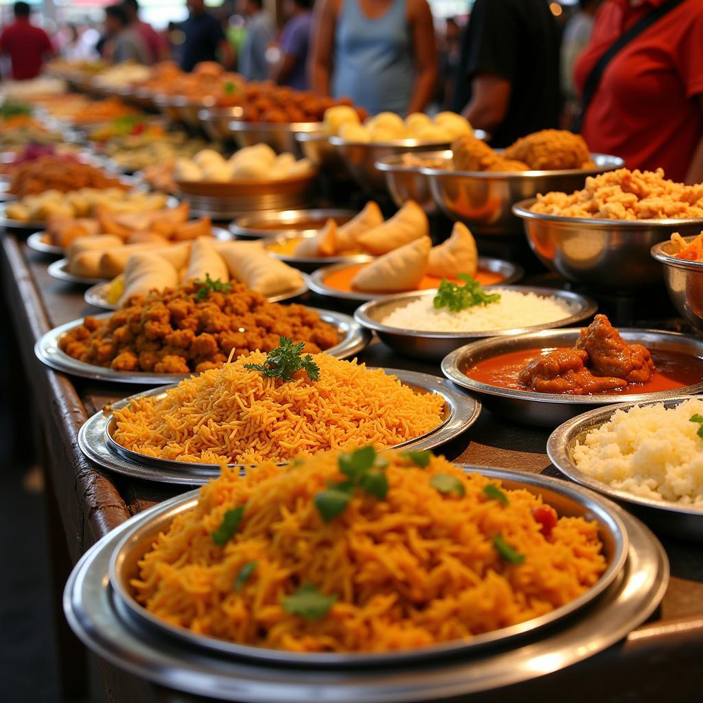 Delicious Treats at Indian Food Stalls