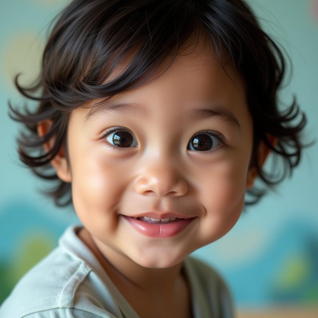 Innocent Gaze - A Child's Portrait in Art