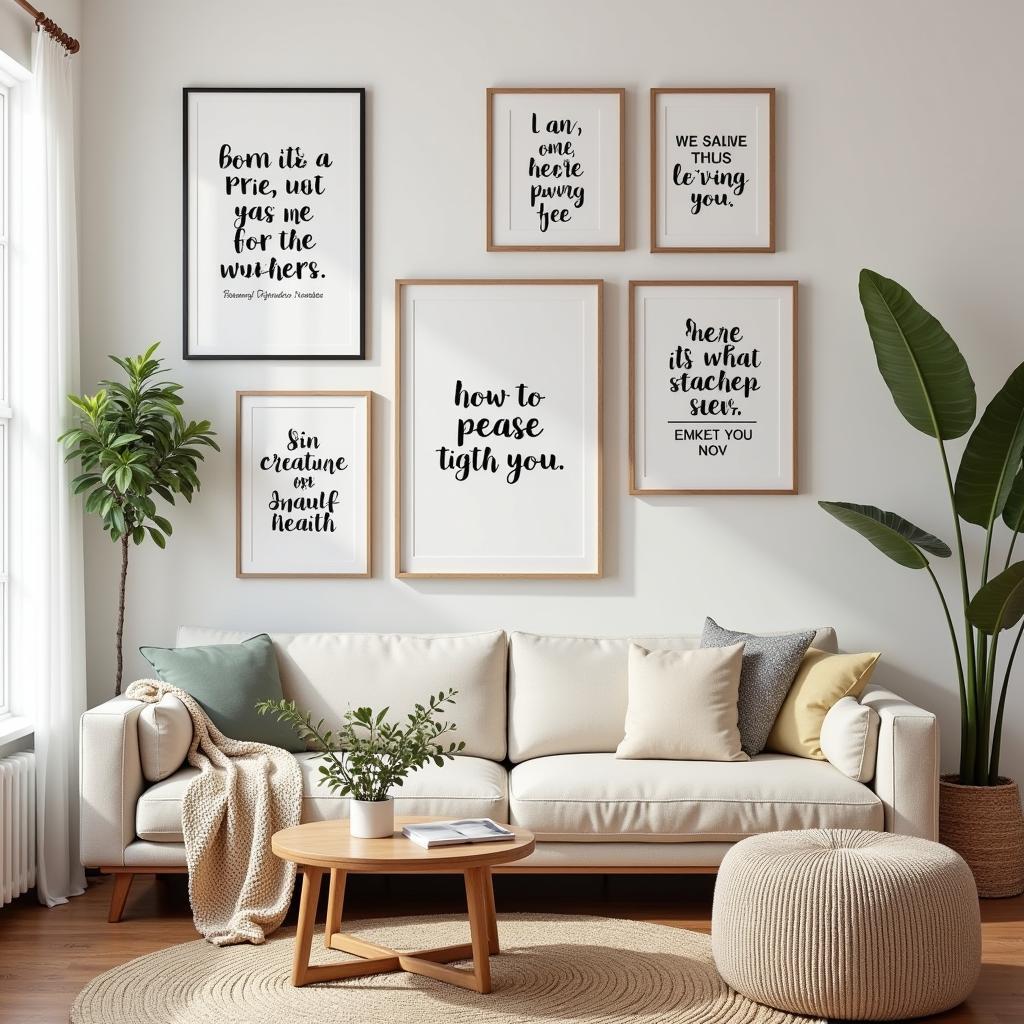 Matching Style with Inspirational Quotes Wall Art