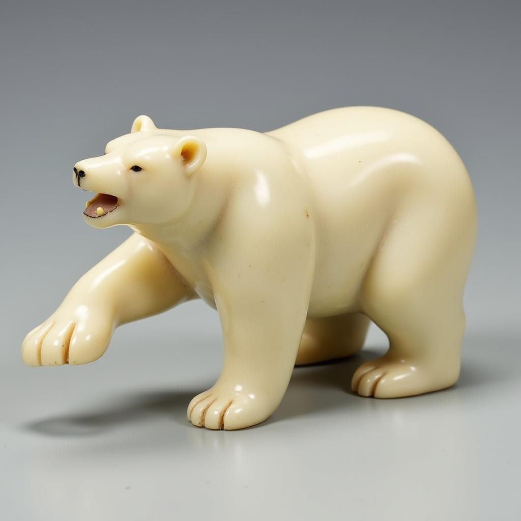 Inuit Sculpture of a Polar Bear 