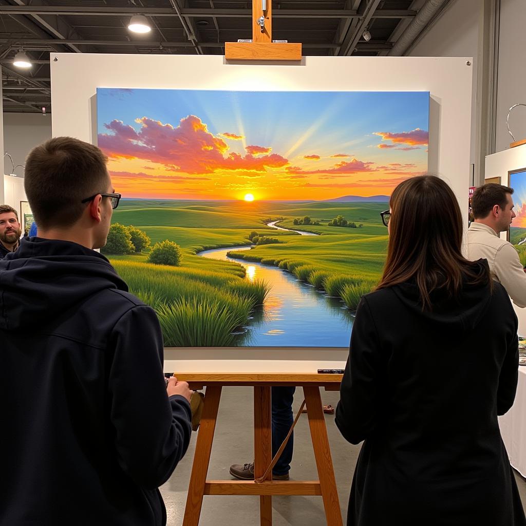 Landscape Painting at the Iowa City Art Fair