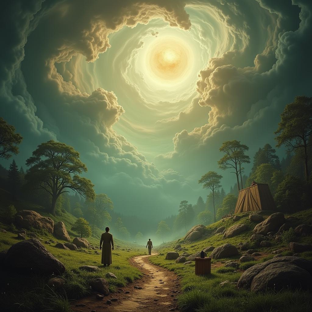 Surreal Dream Art Depicting a Dreamlike Landscape