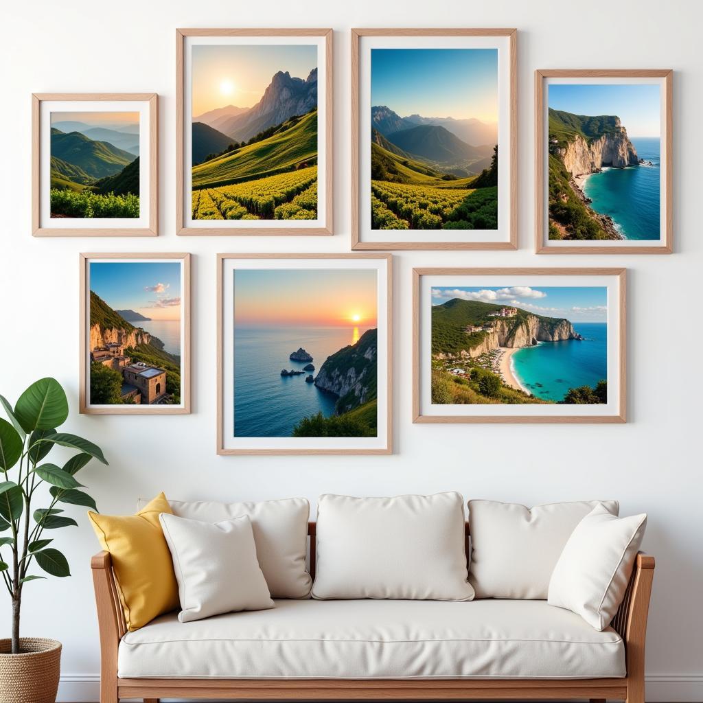 Italian Landscapes Art Prints Showcase Tuscany and Amalfi Coast