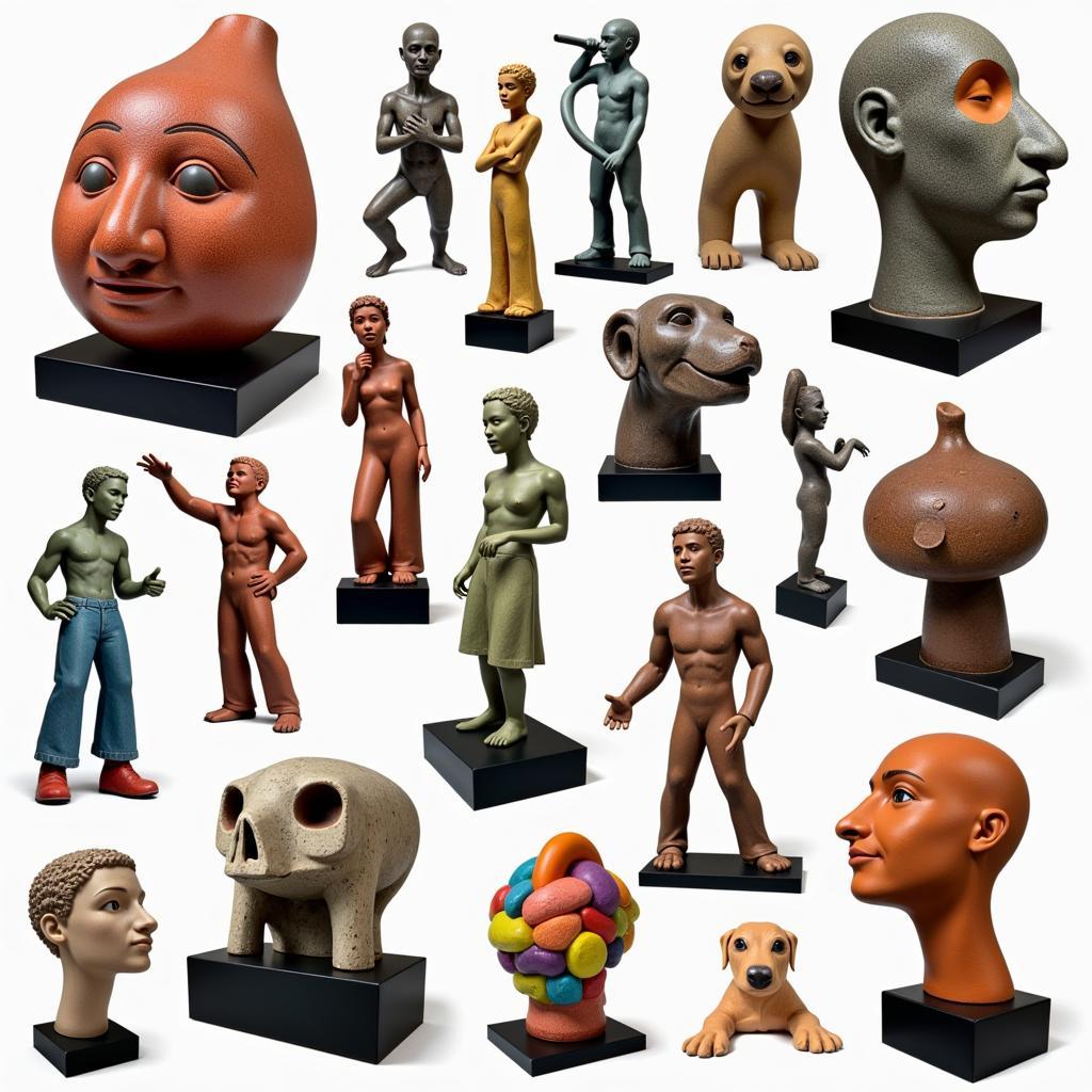 Diverse Collection of J Segura Fiberglass Sculptures