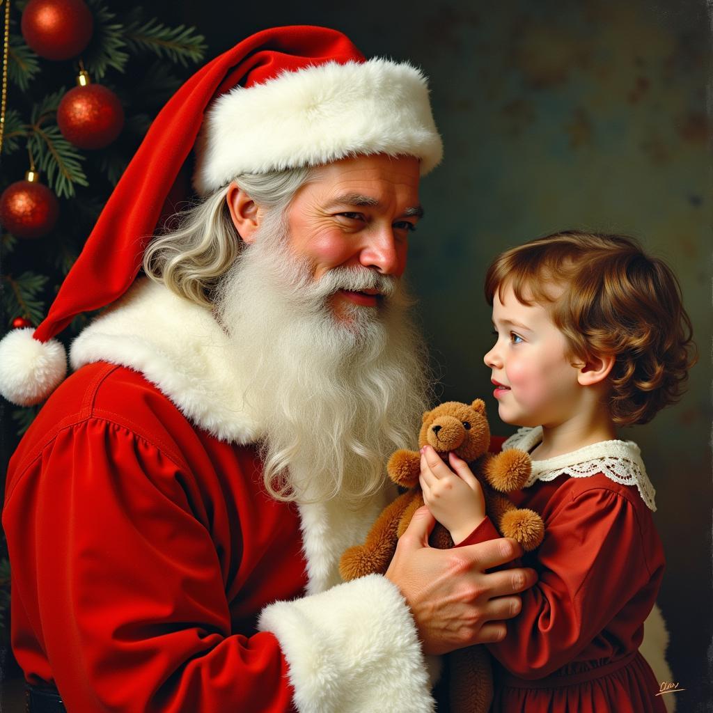 Jack Sorenson Santa Claus Painting