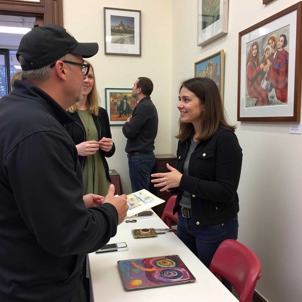 Artist Interaction at Jackson Art Fair