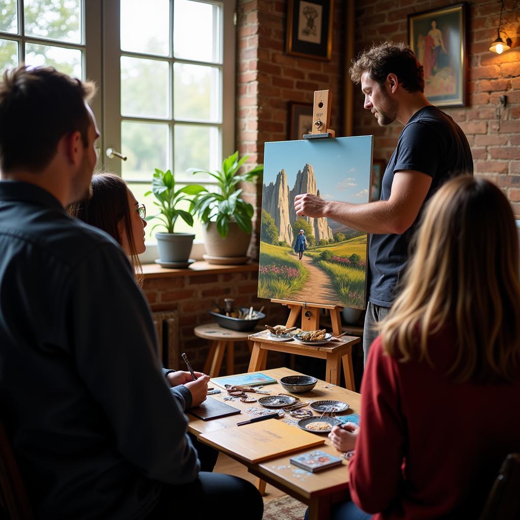 Artist Demonstration at Jackson Hole Fall Arts Festival