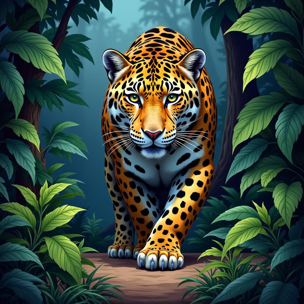 Jaguar Digital Painting for Conservation