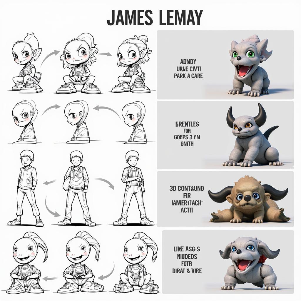 James Lemay's Artistic Evolution: From Sketch to 3D