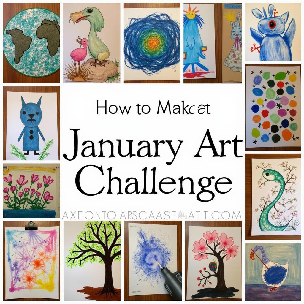 Community Connections in January Art Challenge