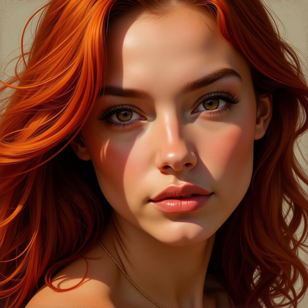 Jenny Chandler Digital Art Portrait: A vibrant and detailed portrait showcasing her unique style and technical skill.