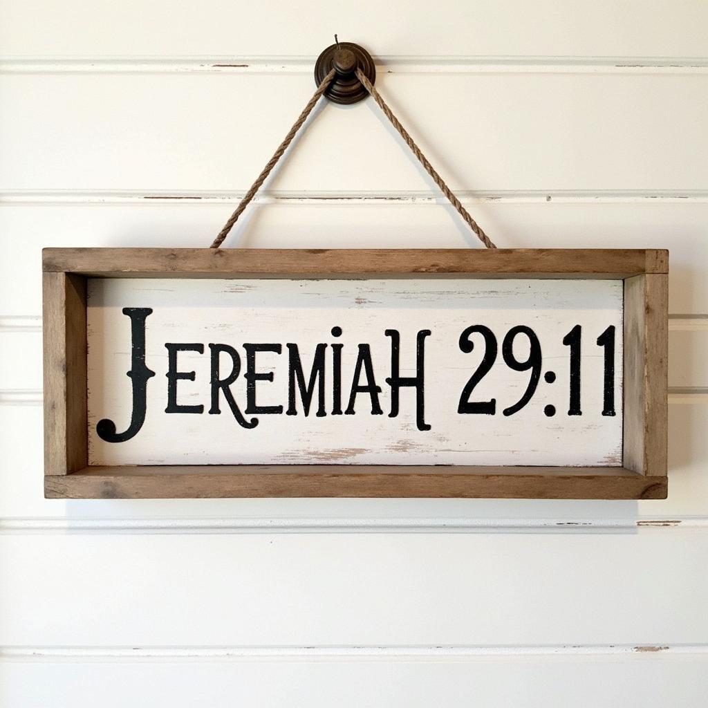 Jeremiah 29:11 Rustic Wood Sign Wall Art