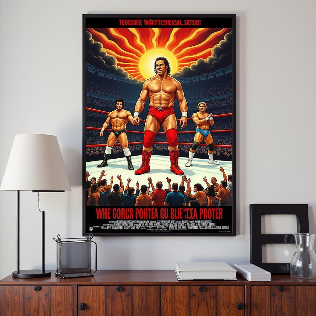 Original Jerry Lawler Wrestling Poster Artwork