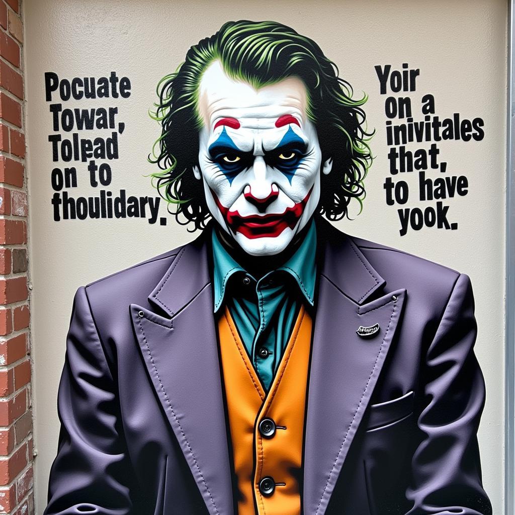 Joker Graffiti Political Statement