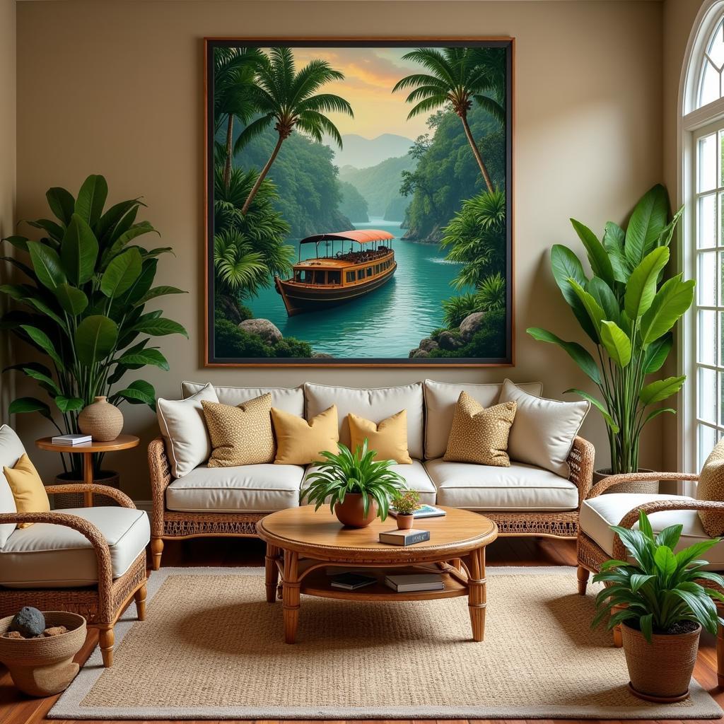 Jungle-Themed Home Decor Featuring Deck Art