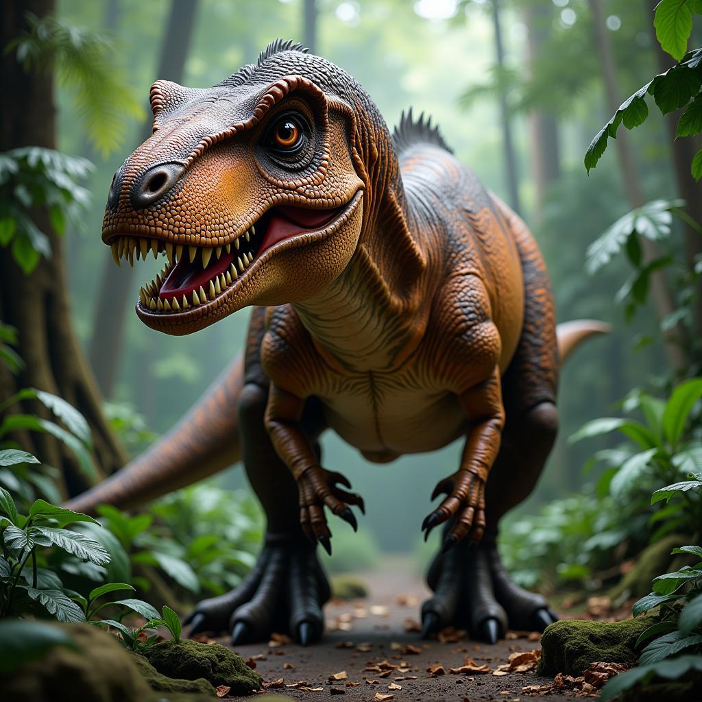 Jurassic Park Digital Dinosaur Rendering Based on Concept Art